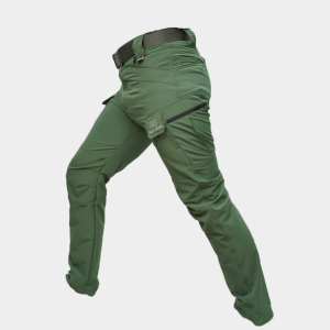 Wrinkle Fabric Tactical Pants (Olive Green)